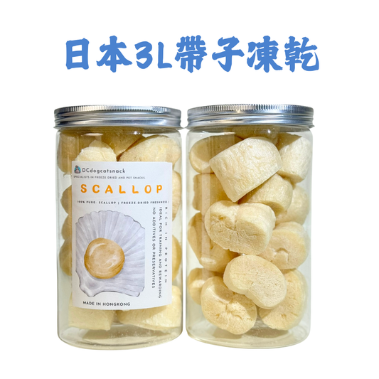 日本 3L 刺身帶子凍乾-汪喵小食