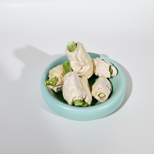 🐔 Chicken Roll Asparagus Freeze-Dried Cat and Dog Snacks