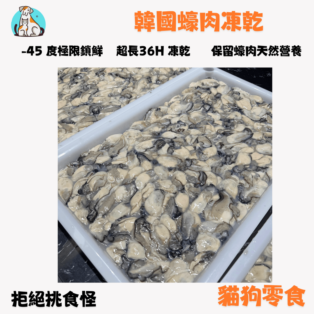 「買三送二」🦪 海中牛奶 - 韓國蠔肉凍乾 - Dcdogcatsnack