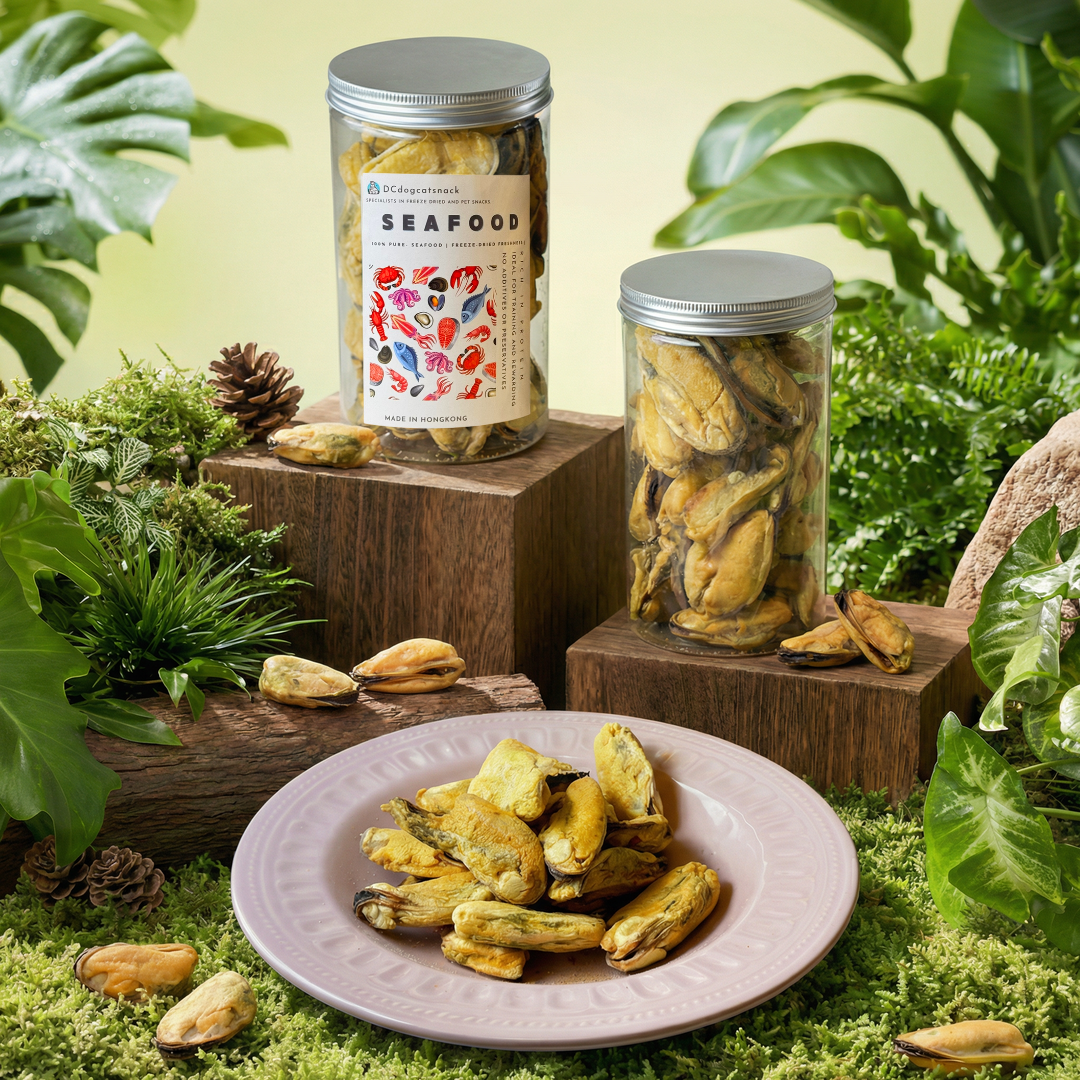 「買一送一」🐚紐西蘭大隻青口貝-貓狗脫水凍乾零食