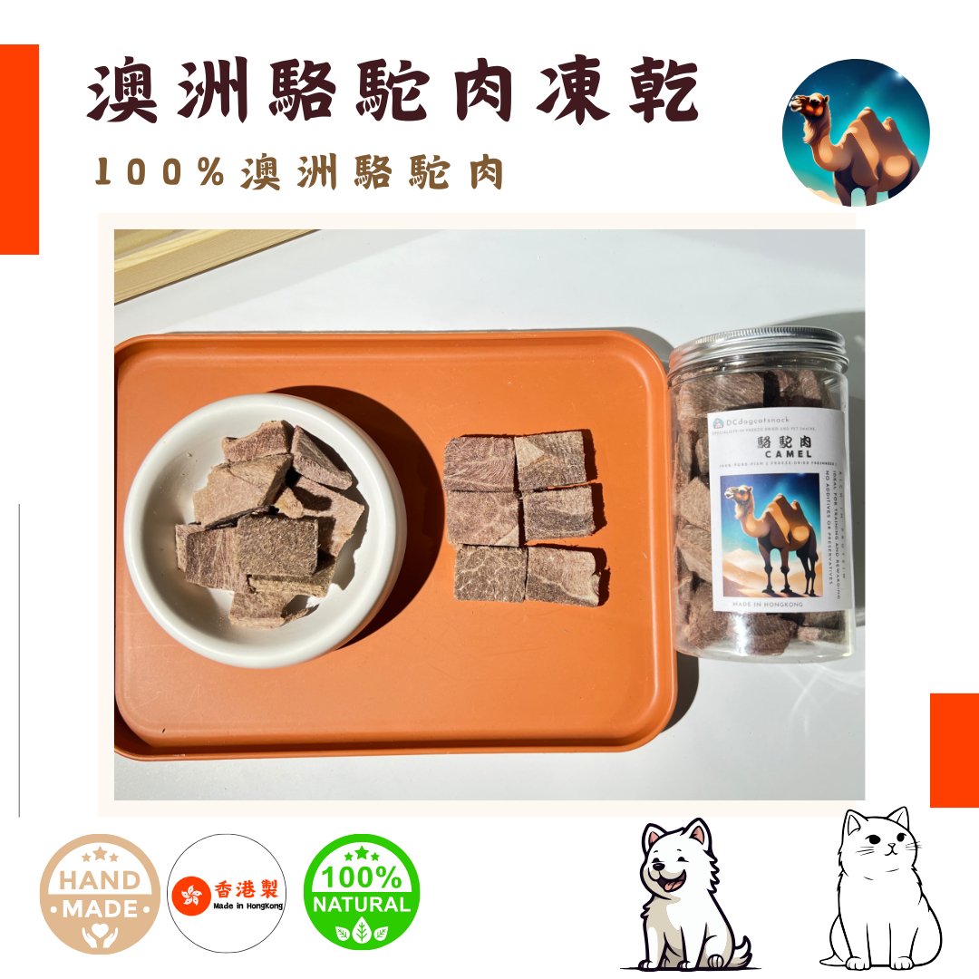 🐫 澳洲「駱駝肉」凍乾-汪喵小食 - Dcdogcatsnack