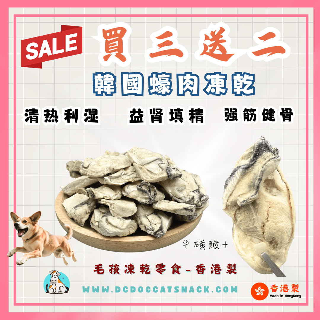 「買三送二」🦪 海中牛奶 - 韓國蠔肉凍乾 - Dcdogcatsnack